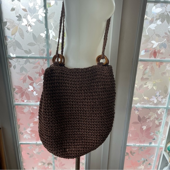 Brown Woven Shoulder Bag New - Picture 9 of 13